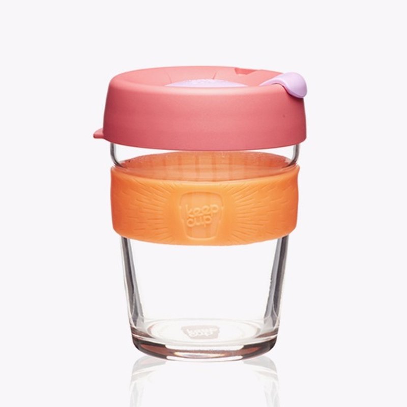 340cc [environmental] KEEPCUP accompanying cup (orange orange color) Australia genuine KeepCup glass engraving accompanying coffee cup 12oz coffee mug - อื่นๆ - แก้ว สีส้ม