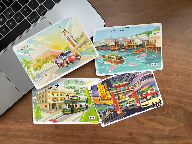 【Exclusive Combo】【Hong Kong Diary 01】Postcard Set丨Amazing Studio - การ์ด/โปสการ์ด - กระดาษ หลากหลายสี
