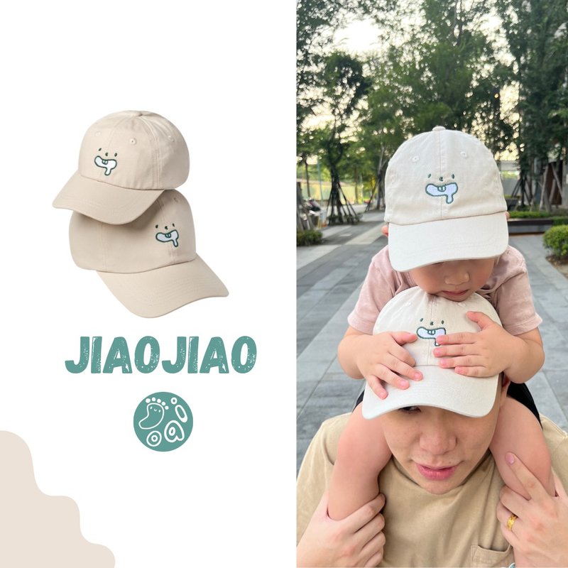 JiaoJiao腳郊_親子家庭老帽(一組兩頂) - 嬰兒帽子/髮帶 - 棉．麻 