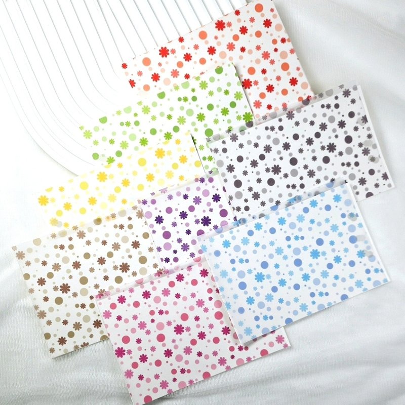 flower-patterned tracing paper - 便條紙/便利貼 - 紙 多色