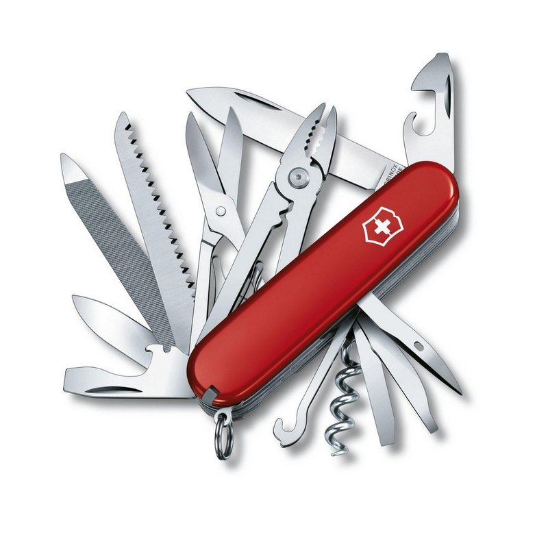 VICTORINOX 瑞士維氏 瑞士刀 中型袋裝刀 24用 91mm 紅 1.3773 - 露營用品 - 不鏽鋼 紅色