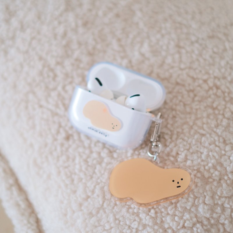 The lazy egg yolk AIRPODS / PRO anti-fall protective case | Amu's daily life - Headphones & Earbuds Storage - Plastic 