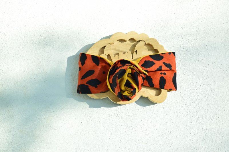 Ljubljana •• Reversible headband w/ organic cotton (Curry yellow) - Headbands - Cotton & Hemp Orange