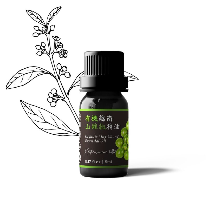 【卡佛香】有機越南山雞椒精油 - 香氛/精油/擴香 - 玻璃 黑色