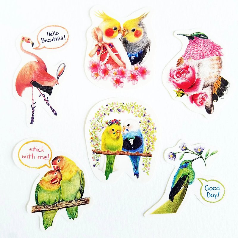 Bird sticker pack - สติกเกอร์ - กระดาษ หลากหลายสี
