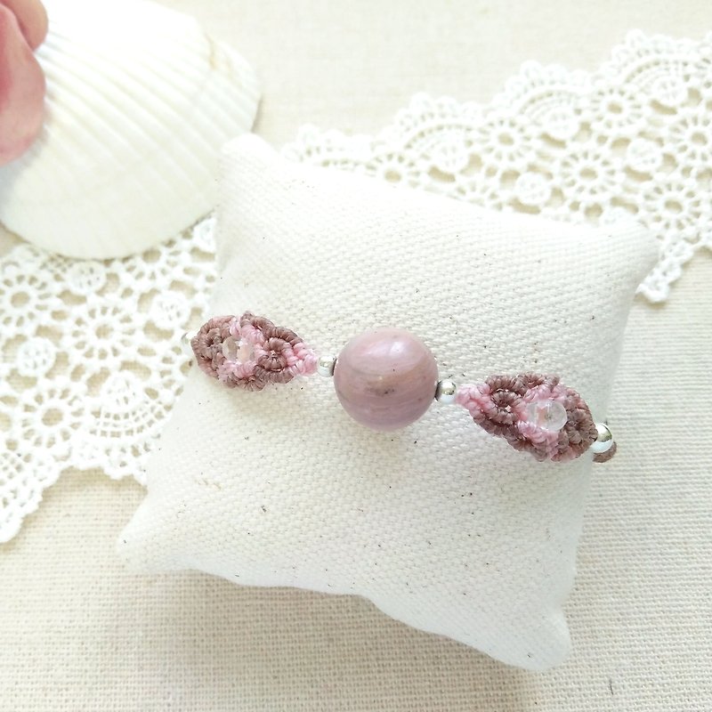 gallery. Summer special ~ rose milk tea. Rose Stone X South American Brazilian Wax Bracelet - Bracelets - Gemstone Pink