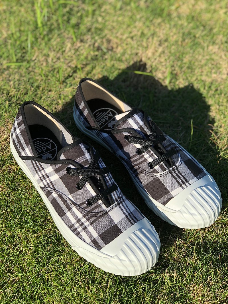 Adeia Comfortable Simple Easy Wear Good Shoes Casual Shoes Country Check Classic - รองเท้าลำลองผู้หญิง - วัสดุอื่นๆ 