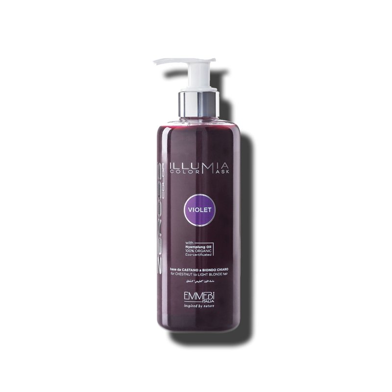 Illumia Color Mask Violet 300ml - Hair Nourish Coloring Mask - แชมพู - น้ำมันหอม สีกากี