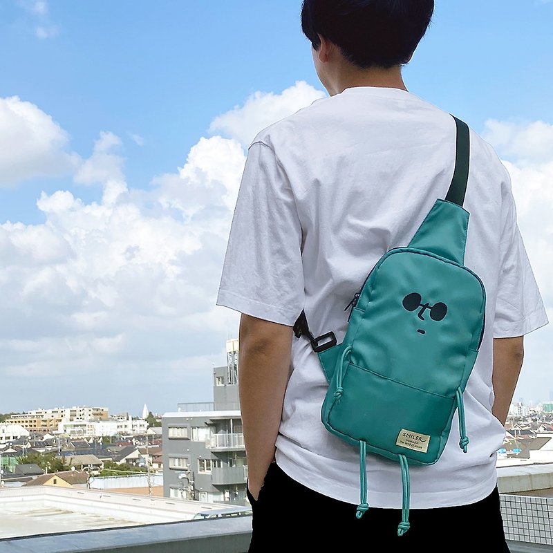 Turquoise Buddy - Unisex Shoulder Bag - Messenger Bags & Sling Bags - Nylon Blue