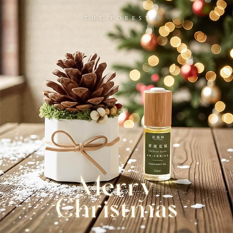 Lucky Pinecone 聖誕可可松果擴香(含15ml品牌香氛油) - 香氛/精油/擴香 - 植物．花 卡其色