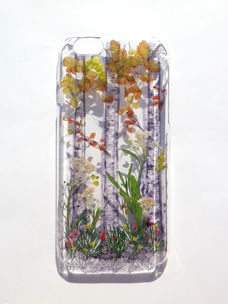 Handmade phone case, Pressed leaves with nature, iphone 6S, Uncharted - เคส/ซองมือถือ - พลาสติก 