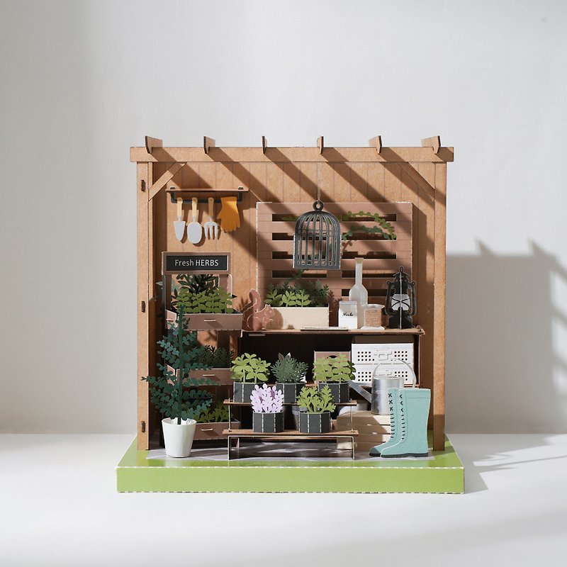Good Times landscape - Herbs Shed (XL)│9026642 PaperNthought - Wood, Bamboo & Paper - Paper Multicolor