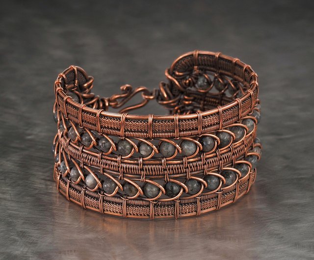 Copper Bracelet: Wire Wrapped