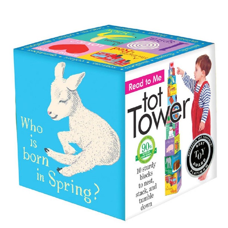 eeBoo Tot Tower 疊疊樂 - 對話練習Read-To-Me - 桌遊/卡牌 - 紙 多色