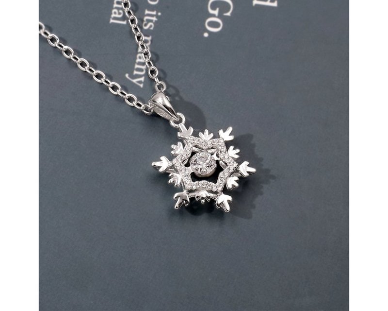 I Winter I 925 sterling silver pendant - สร้อยคอ - เงินแท้ สีเงิน