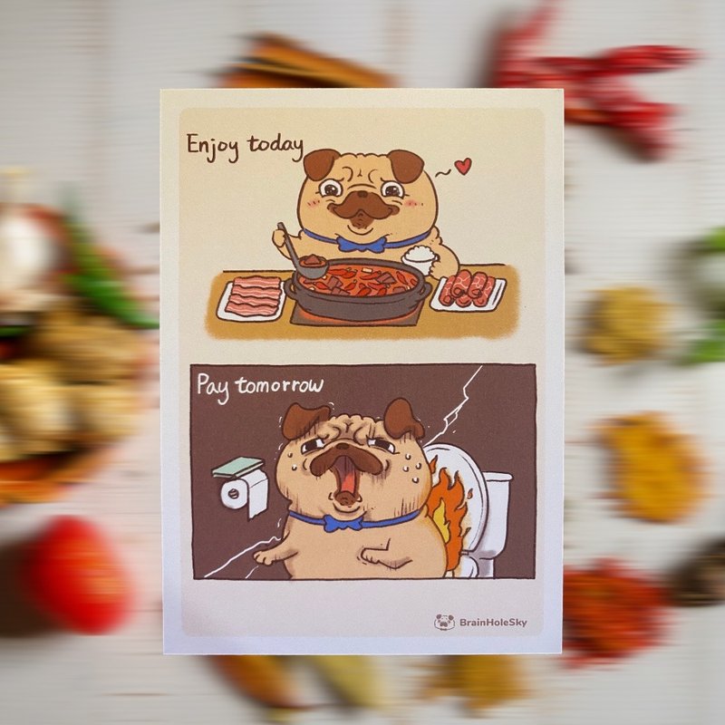 Animals postcards - Enjoy today, pay tomorrow - การ์ด/โปสการ์ด - กระดาษ 