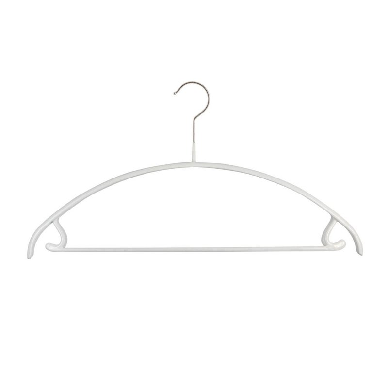 [Germany MAWA] Fashionable Seamless Suit Clothes Hanger Anti-slip Clothes Hanger 42cm (White/10 Pack) - Hangers & Hooks - Other Metals White