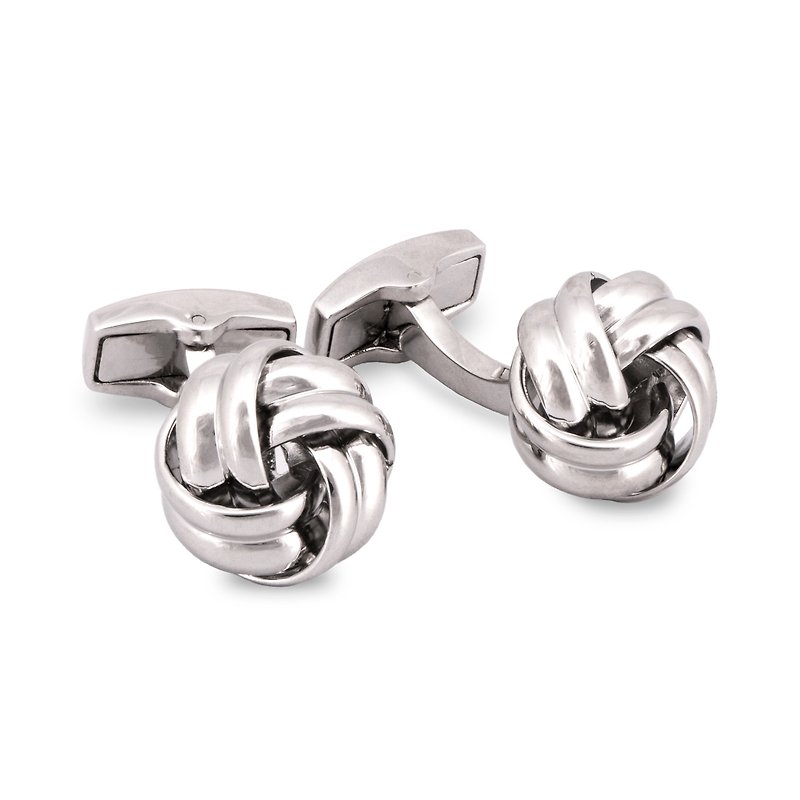 Gordian Knot Cufflinks in Silver - Cuff Links - Other Metals Silver