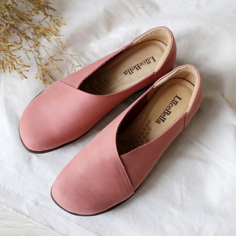 [waltz] loose bread shoes _ powder - Women's Casual Shoes - Genuine Leather Pink