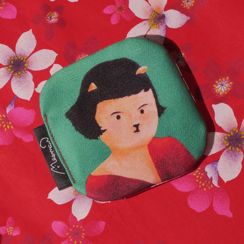 Chic Short Hair Cat Handmade Absorbent Towel coaster - ที่รองแก้ว - ผ้าฝ้าย/ผ้าลินิน หลากหลายสี