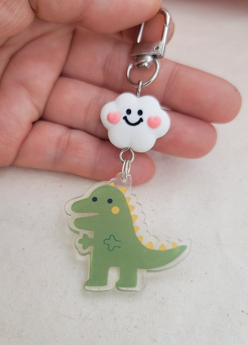 My friend, Cloud Dinosaur Keychain - ที่ห้อยกุญแจ - พลาสติก 