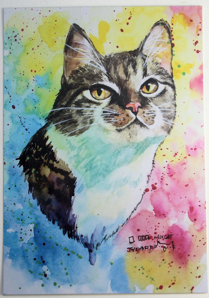 [Post card] Tabby Cat - KoKa - Cards & Postcards - Paper Multicolor