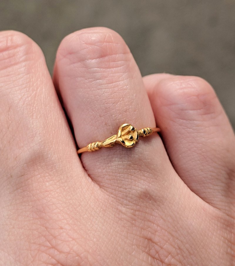 Vintage Gold-plated Ring from Paris - แหวนทั่วไป - โลหะ 