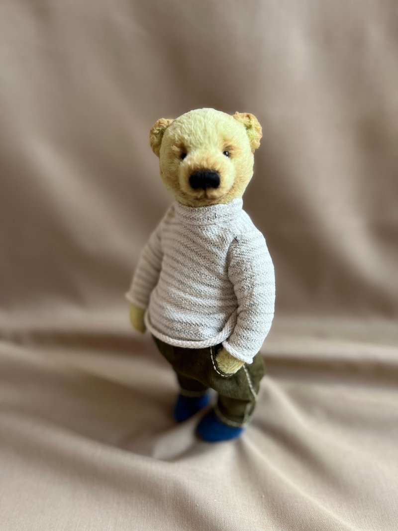 Artist Teddy Bear Alex  22.3 cm - ตุ๊กตา - วัสดุอื่นๆ สีเหลือง