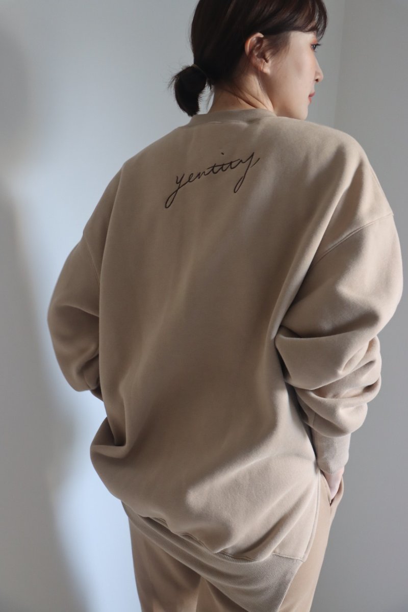 Embroidered back logo sweatshirt - Unisex Hoodies & T-Shirts - Cotton & Hemp 