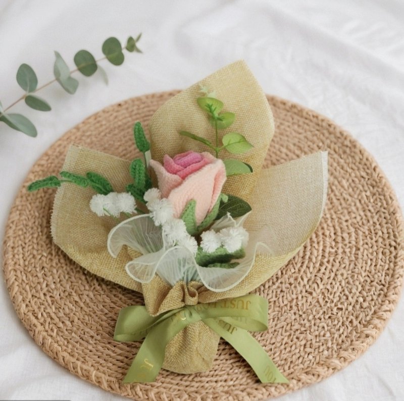 鈎織小花束 - 乾燥花/永生花 - 棉．麻 多色