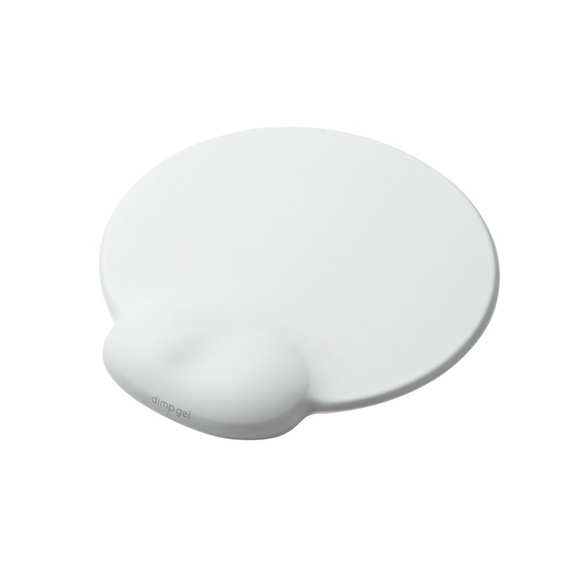 dimp gel made in Japan stress-relieving mouse pad/apricot white - อุปกรณ์เสริมคอมพิวเตอร์ - ยาง ขาว