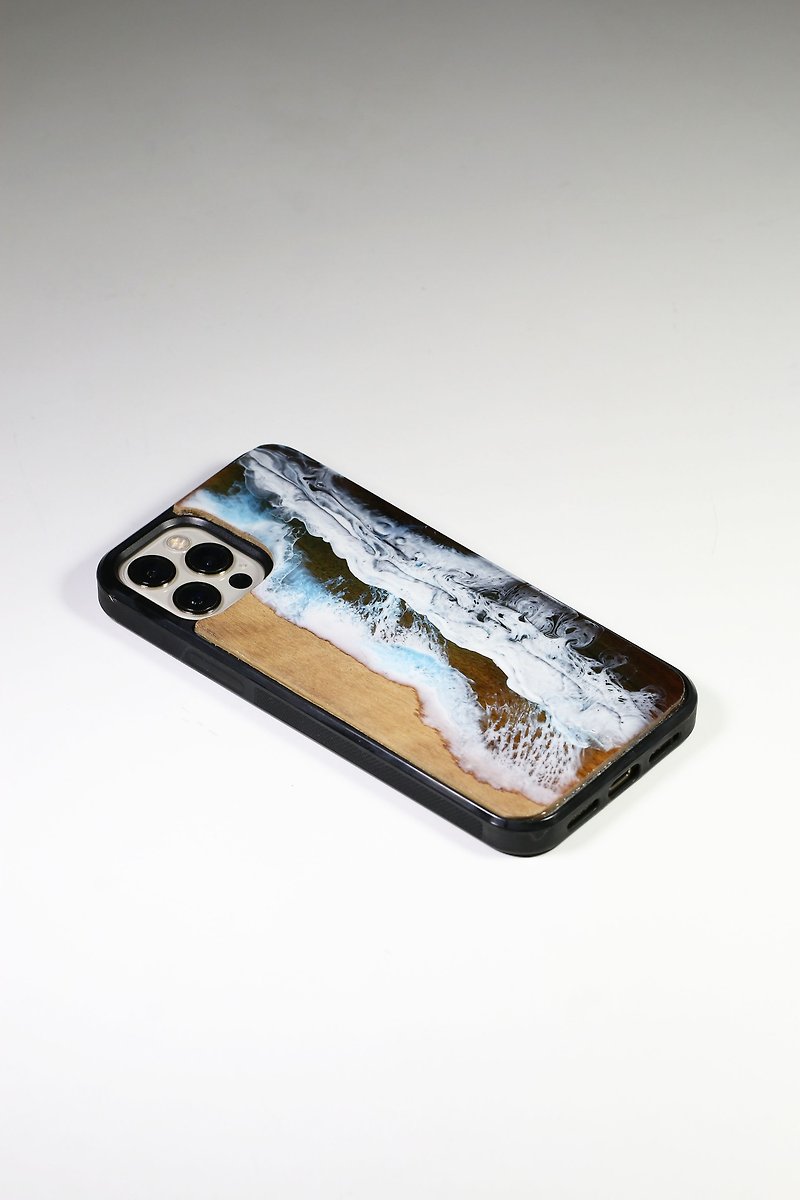 SAVE THE WAVES! CASE PHONE - Phone Cases - Wood Blue