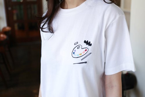 ◆Aelfric Eden◆Love & Peace 刺繍ウォッシュTシャツ 送料込 新品 aelfric eden エルフリックエデン Tシャツ パープル L