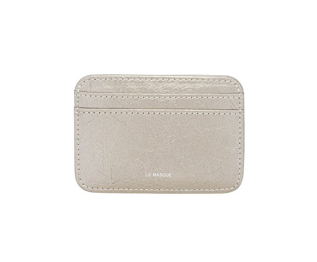 ☆LEMASQUE☆ Daisy Slim Mini Transportation Card Wallet Warm Daisy Slim Mini Transportation Card Wallet metal - Shop