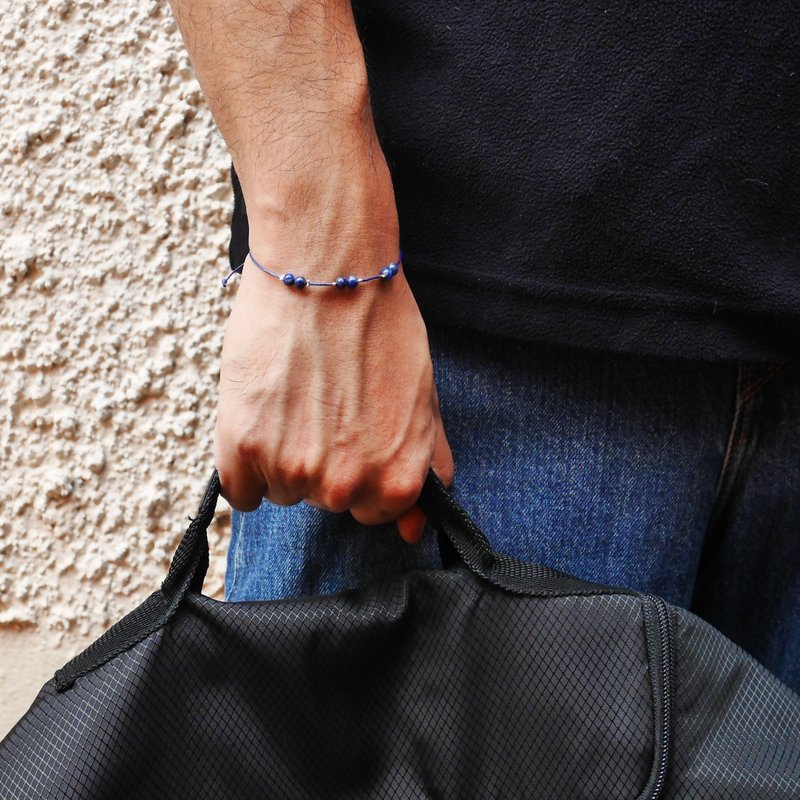 MhunaeTwelve - Men Daily Bracelet 泰國占星男士用品 - 手鍊/手環 - 寶石 黑色