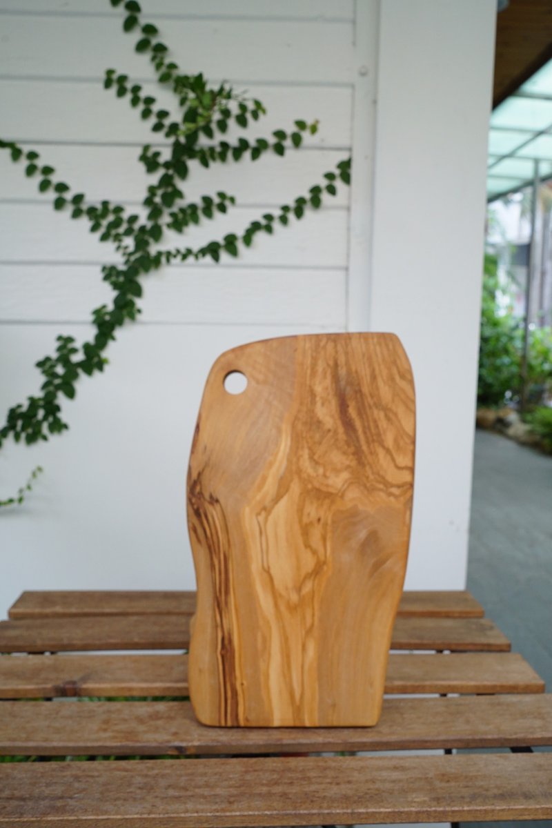 Italian Zen forest olive wood cutting board/tray - ถาดเสิร์ฟ - ไม้ สีกากี