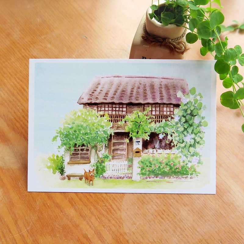 Taiwan Style Series-Old House Yan Postcard - Cards & Postcards - Paper 