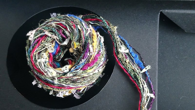 引き揃え糸 4.0m - 編み物/刺繍/羊毛フェルト/裁縫 - ポリエステル グリーン