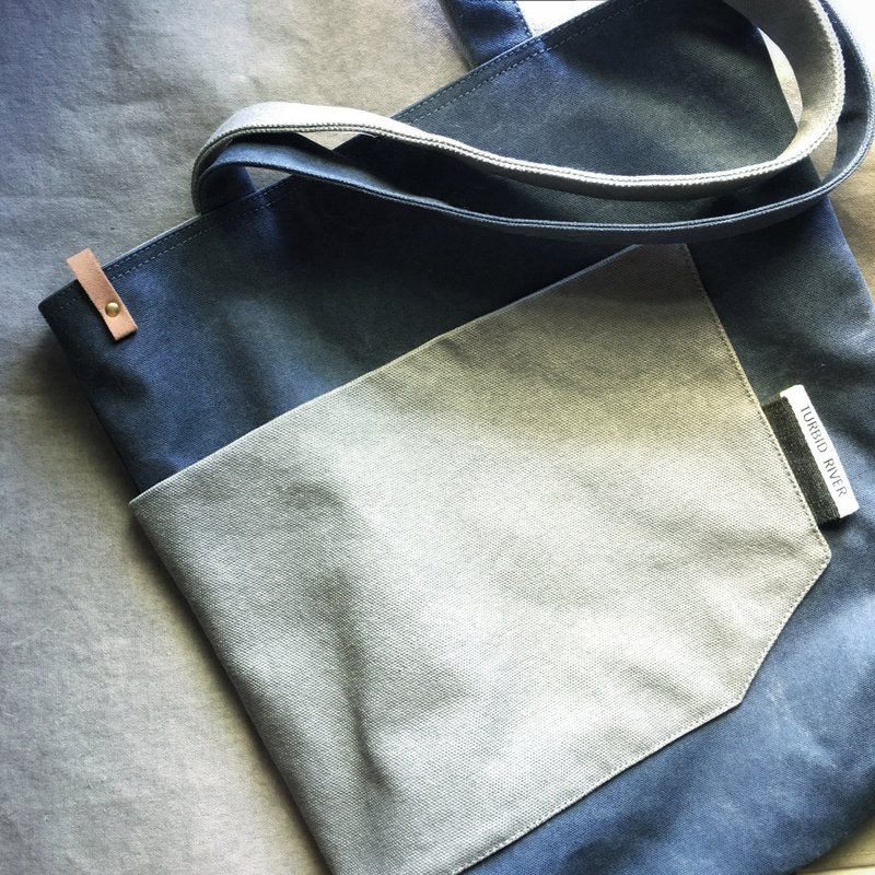 | Big pocket | A4 tote | Thick pound washed canvas | 13-inch laptop can fit | - Messenger Bags & Sling Bags - Cotton & Hemp Multicolor