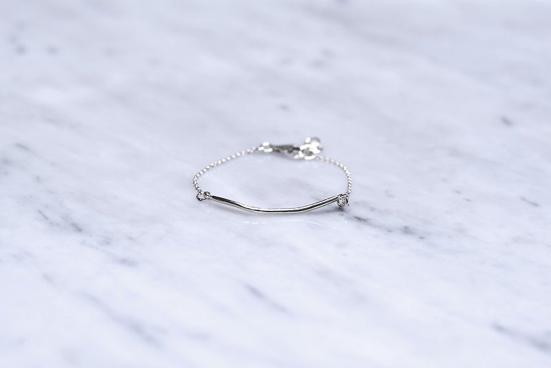 Arc thin bracelet - Bracelets - Sterling Silver Silver