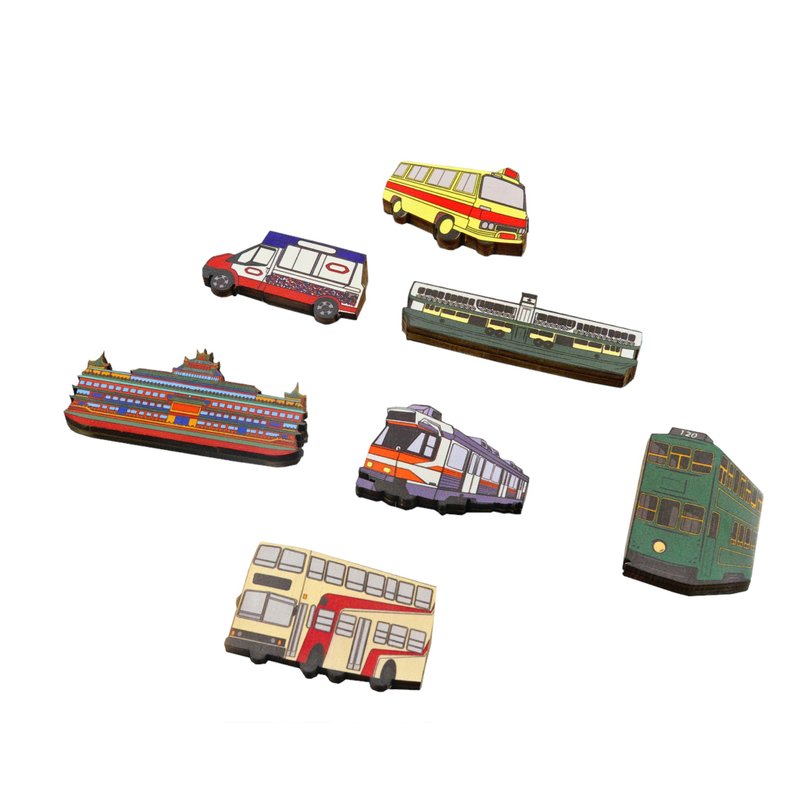 Hong Kong Specialty Series-Hong Kong Nostalgic Magnet Set - Magnets - Other Materials 