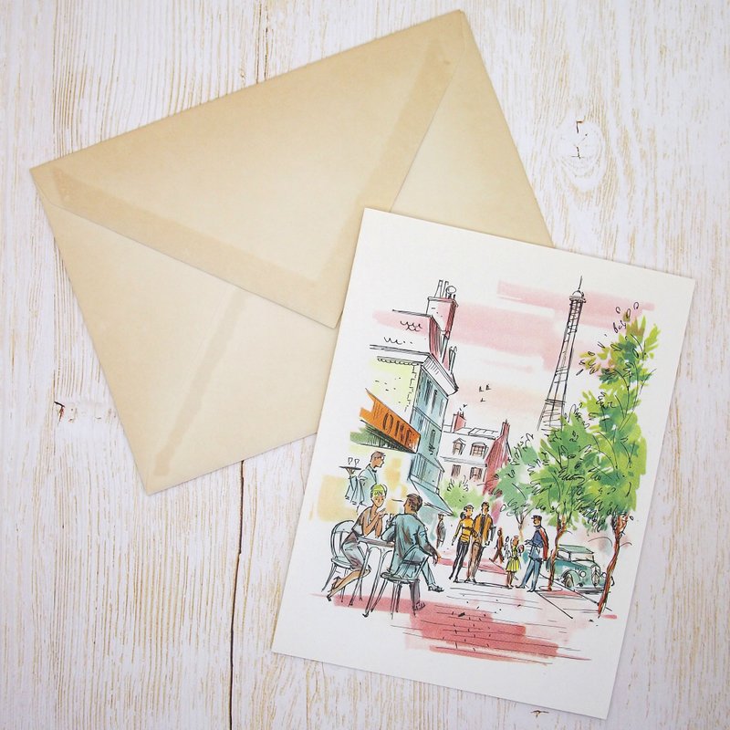 Vintage message card - การ์ด/โปสการ์ด - กระดาษ สึชมพู