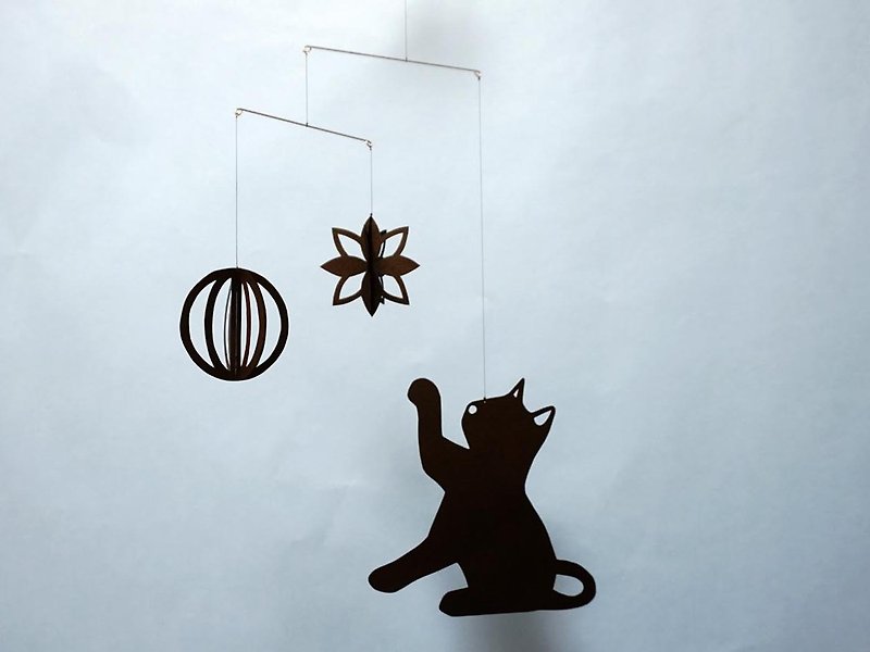 Mobile cat part 1 - Wall Décor - Paper Black