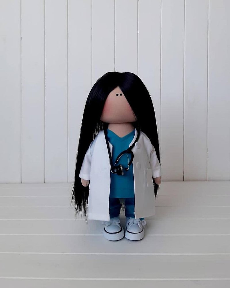 Nurse custom doll, Doctor Gift. Nurse personalized gift, RN gift,  Interior doll - ตุ๊กตา - วัสดุอื่นๆ สีม่วง
