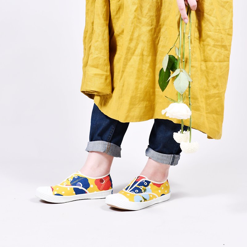 FREE+ Limited Floral Cloth Series Casual Shoes-Ukiyo Juqiu - Women's Casual Shoes - Cotton & Hemp Multicolor