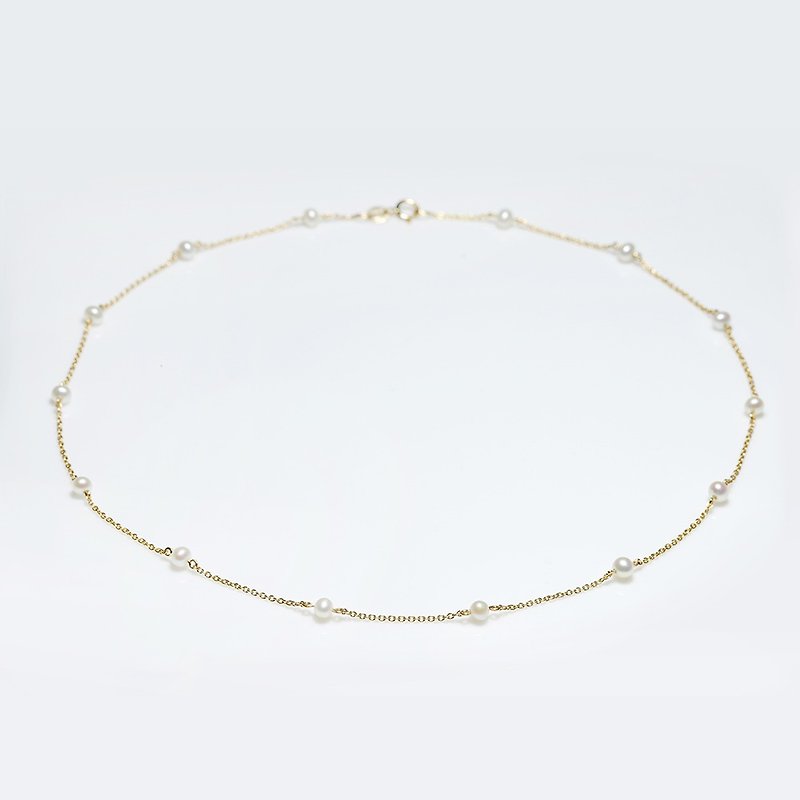 【Little Fresh】Pearl Design Necklace - Necklaces - Pearl 