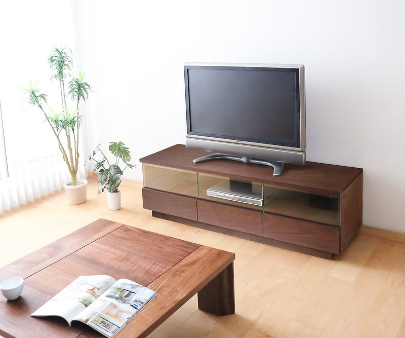 Asahikawa Furniture Early Times Alpha Scola TV stand - โต๊ะวางทีวี - ไม้ สีนำ้ตาล