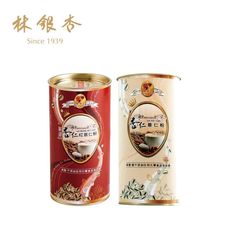 嚴選杏仁紅薏仁粉圓罐300g+經典杏仁薏仁圓罐300g - 燕麥/麥片/穀物 - 其他材質 