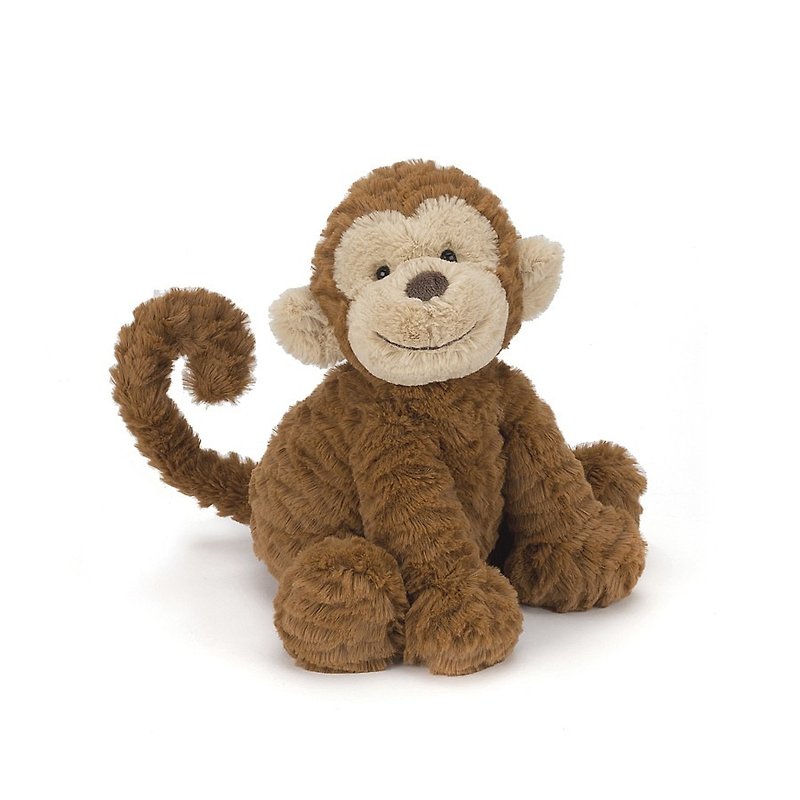 Jellycat Fuddlewuddle Monkey 23cm - ตุ๊กตา - เส้นใยสังเคราะห์ สีนำ้ตาล