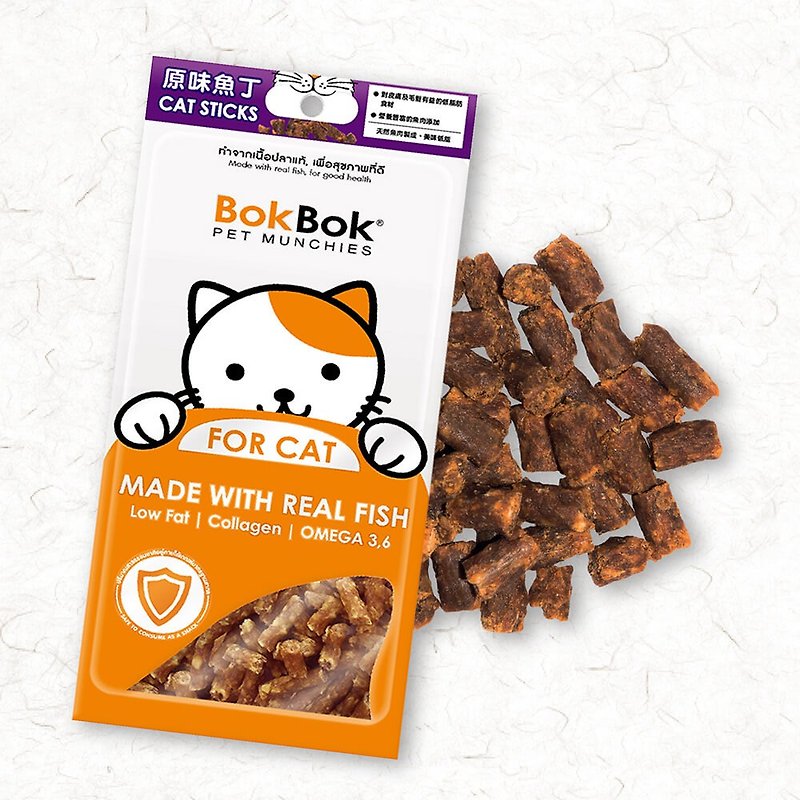 Pet Snacks for Cats Original Flavour Diced Fish 35g Feed - อาหารแห้งและอาหารกระป๋อง - วัสดุอื่นๆ 